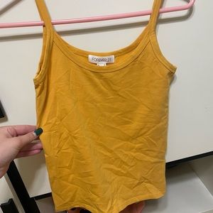 Cropped Yellow Tank Top